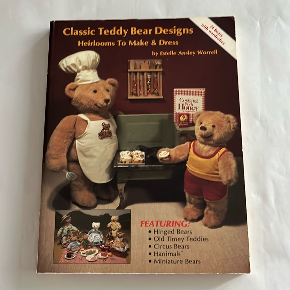 NWT Classic Teddy Bear Designs Make & Dress Heirlooms Estelle Ansley Worrell